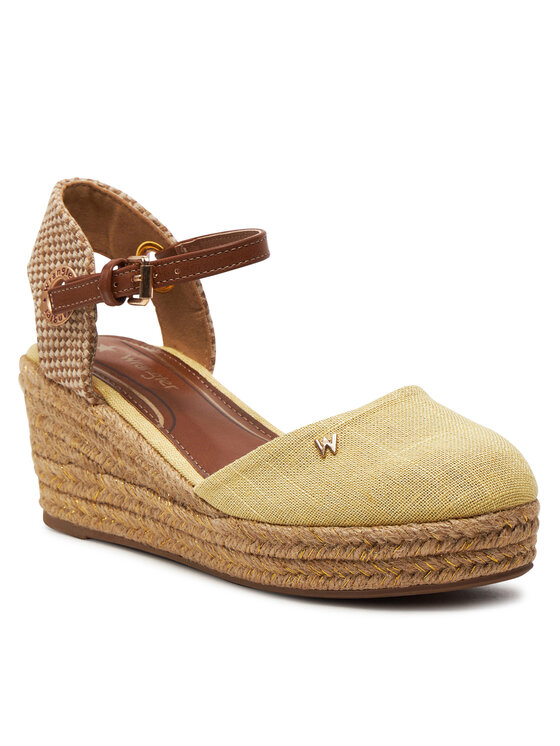 Wrangler Espadrilky Wrangler Bela Women Semi Wedge 20241055.85A Žltá