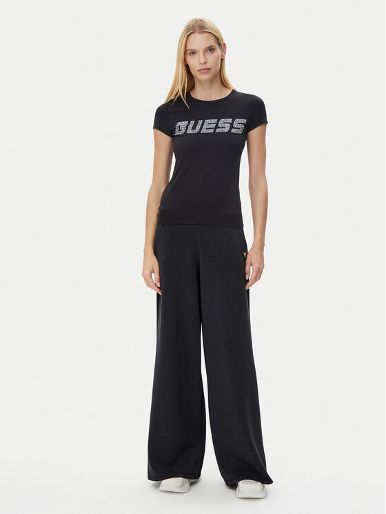 Guess Guess Majica V5GI20 J1314 Črna Regular Fit