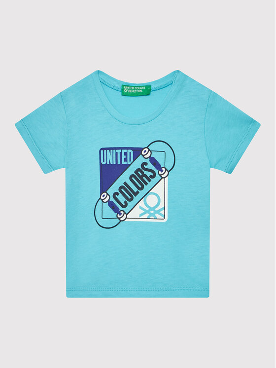 United Colors Of Benetton United Colors Of Benetton Футболка 3I1XG102N Голубий Regular Fit