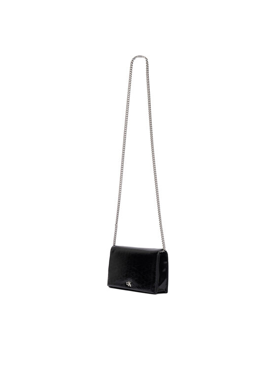 Calvin Klein Bolso Calvin Klein Ck Metallic Wallet On Chain LV04F3320G Negro