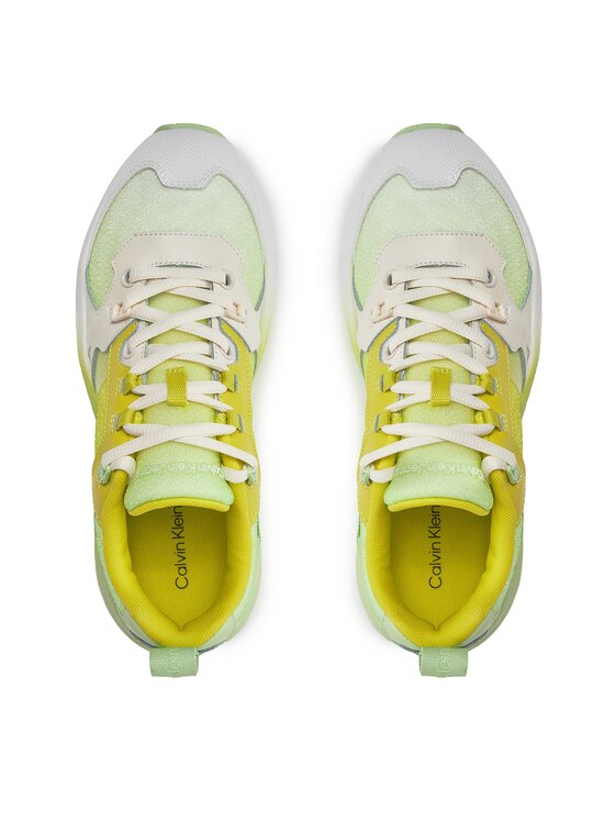 Calvin Klein Jeans Superge Calvin Klein Jeans Retro Tennis Low Lace Mix Ml Sat YW0YW01307 Zelena