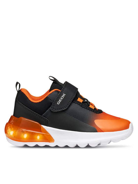 Geox Sneakersy Geox J Activart Illuminus Boy J56LYA 02A9J C0038 S Pomarańczowy