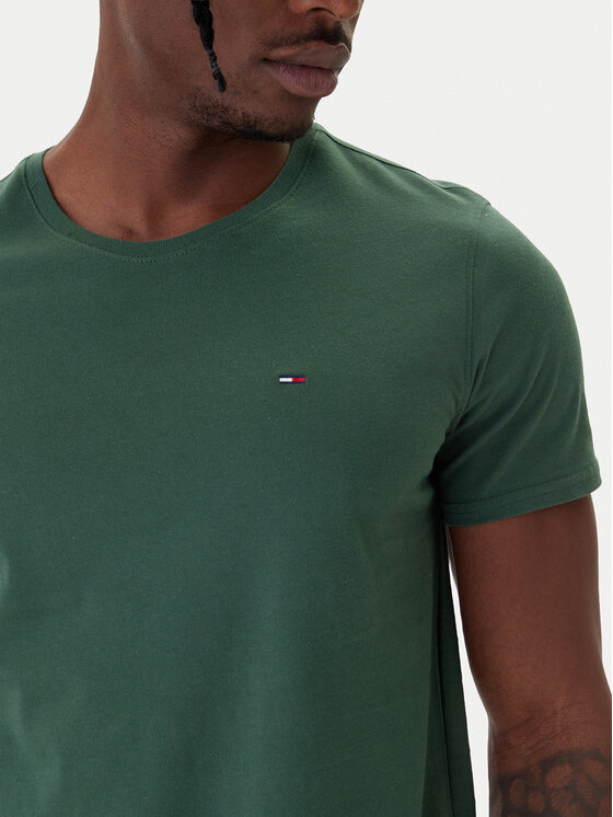 Tommy Jeans Tommy Jeans Camiseta DM0DM04411 Verde Slim Fit