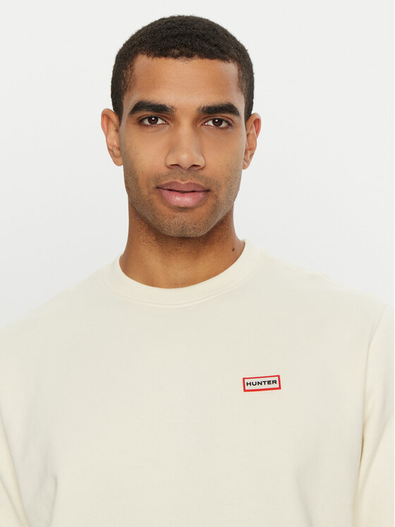 Hunter Hunter Світшот HARU0007242 Écru Regular Fit