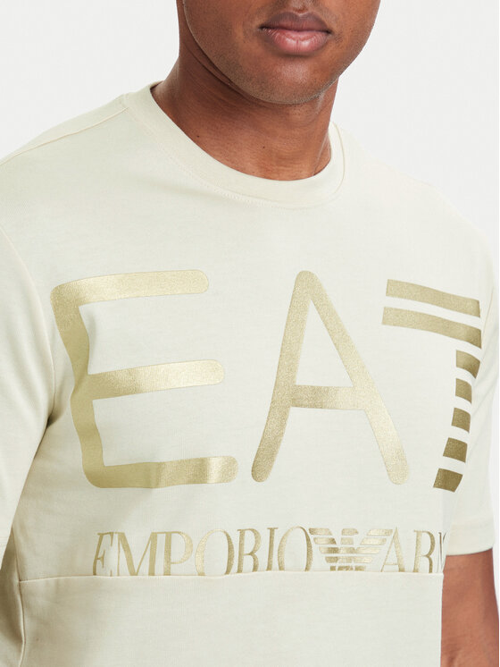 EA7 Emporio Armani EA7 Emporio Armani Camiseta 7M002200 AF27188 U1079 Beis Regular Fit