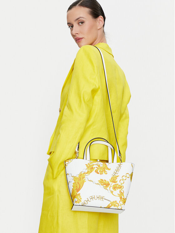 Versace Jeans Couture Ročna torba Versace Jeans Couture 75VA4BZ2 Bela