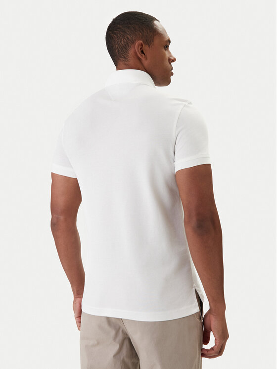 Tommy Hilfiger Tommy Hilfiger Polo 1985 MW0MW17771 Λευκό Slim Fit
