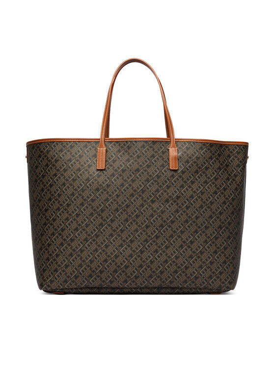 Tommy Hilfiger Torbica Tommy Hilfiger Th Monoplay Maxi Tote Le AW0AW18850 Crna