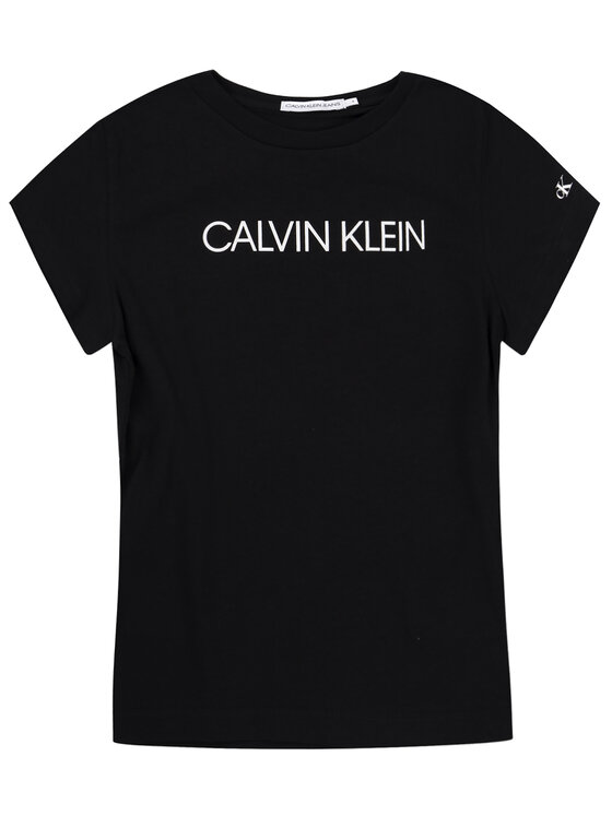 Calvin Klein Jeans Calvin Klein Jeans Majica Institutional IG0IG00380 Črna Slim Fit
