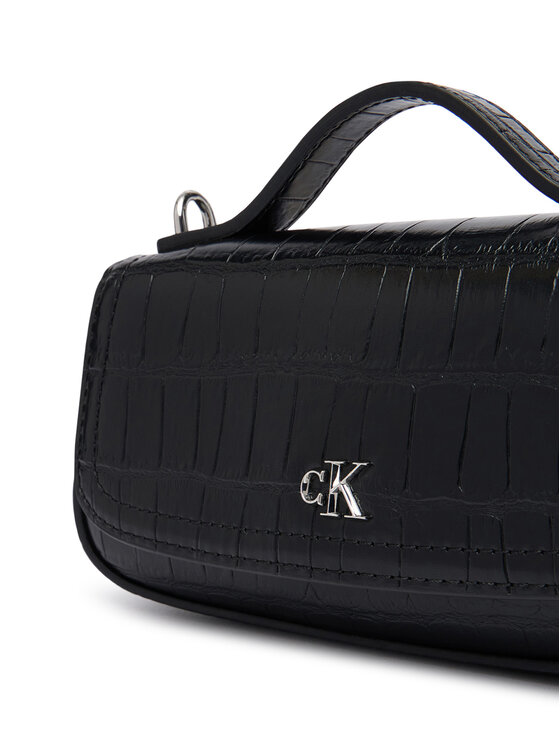 Calvin Klein Τσάντα Calvin Klein Ck Croc Top Handle Bag LV04F3903G Μαύρο