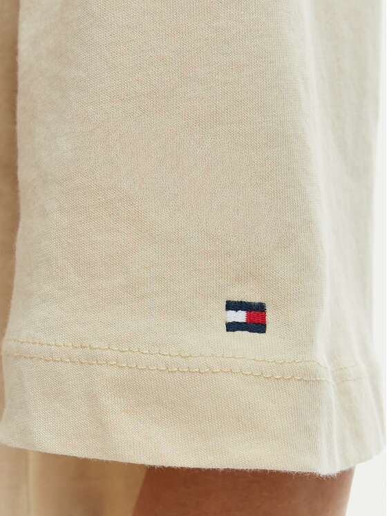 Tommy Hilfiger Tommy Hilfiger Camiseta WW0WW47811 Beis Relaxed Fit