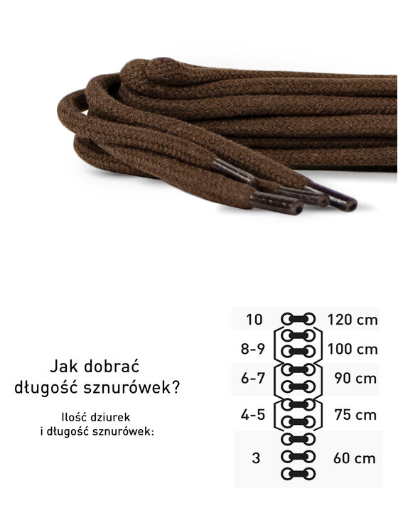Coccine Шнурівки для взуття Coccine SZNUROWADŁA 90 cm F3 BAWEŁNIANE v.AZ Коричневий