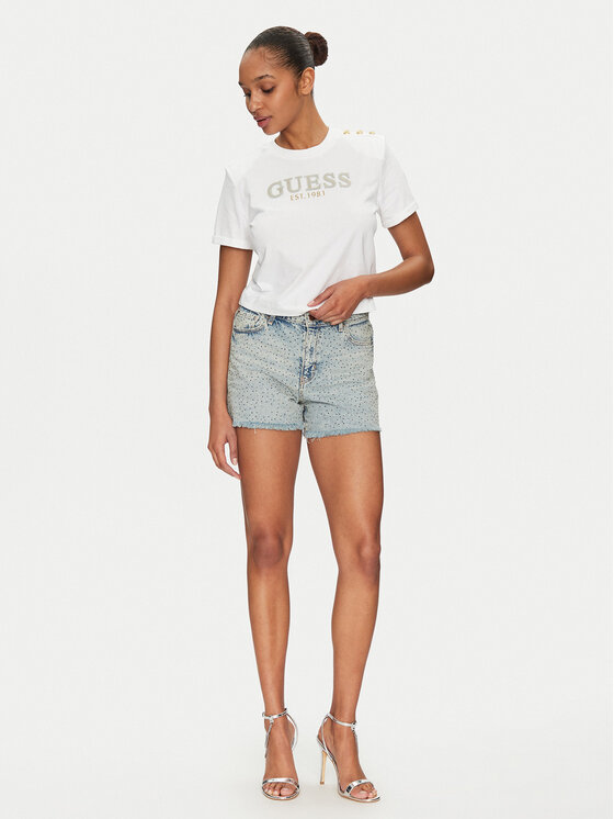 Guess Guess Футболка W5GI15 K8FQ4 Білий Regular Fit