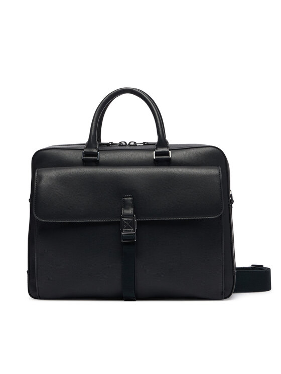 Calvin Klein Taška na laptop Calvin Klein Emblem Hw Commuter LV04D3504G Čierna