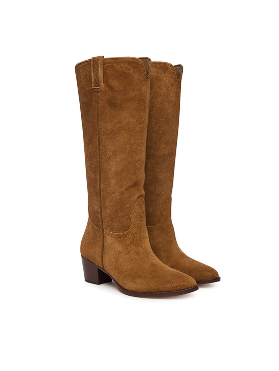 LAUREN RALPH LAUREN Kozaki LAUREN RALPH LAUREN 802P12042002 Brązowy