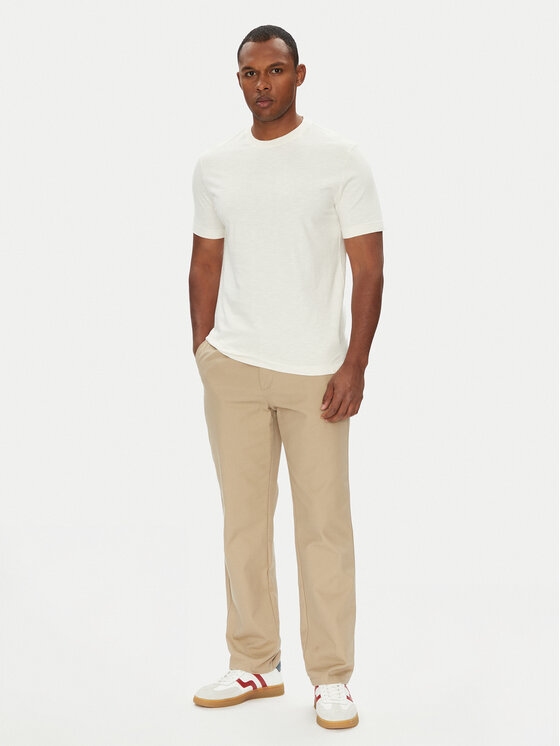 United Colors Of Benetton United Colors Of Benetton Футболка 36JGU105U Бежевий Relaxed Fit