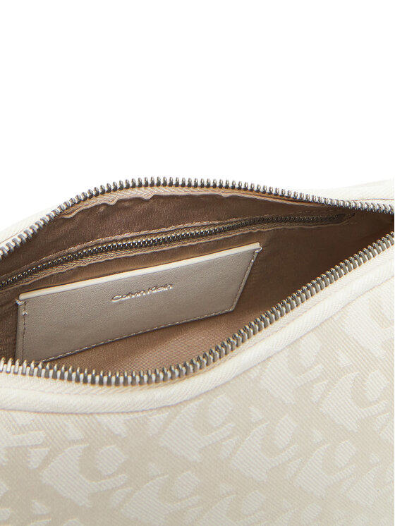 Calvin Klein Jeans Geantă Calvin Klein Jeans Ckj Monogram Drop Sm Shoulder Ba LV04K3142G Écru