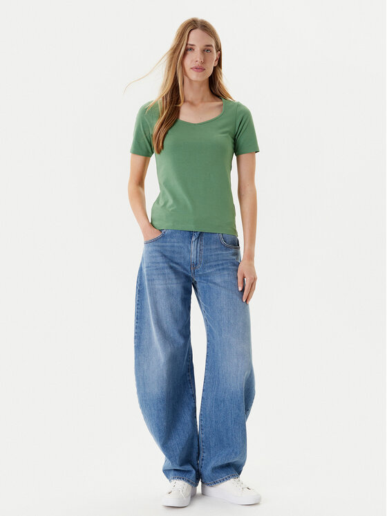 United Colors Of Benetton United Colors Of Benetton Póló 3FJHD401P Zöld Slim Fit