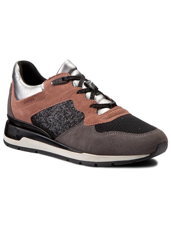 Geox Laisvalaikio batai Geox D Shahira A D44N1A 022EW CA89F Old Rose/Dk Grey