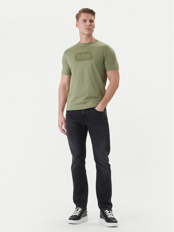 KARL LAGERFELD KARL LAGERFELD Camiseta 755060 562242 Verde Regular Fit