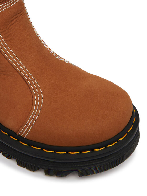 Dr. Martens Polokozačky Dr. Martens ZEBZAG RIGGER BOOT WARM LINED DM42023200 Hnědá