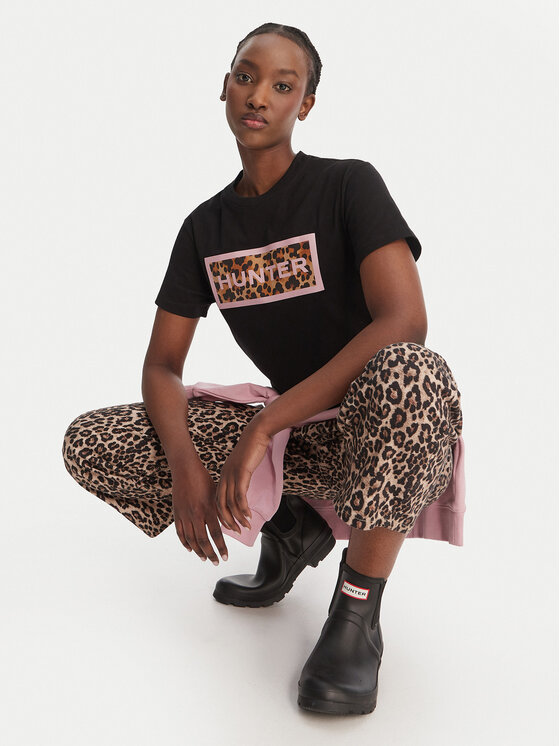 Hunter Hunter Футболка Essentials HARW0011261 Чорний Regular Fit