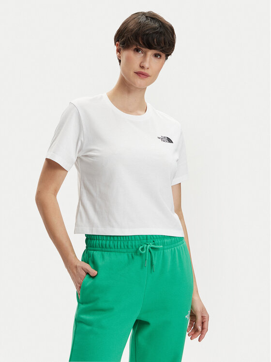 The North Face The North Face Marškinėliai Simple Dome NF0A87U4 Balta Relaxed Fit