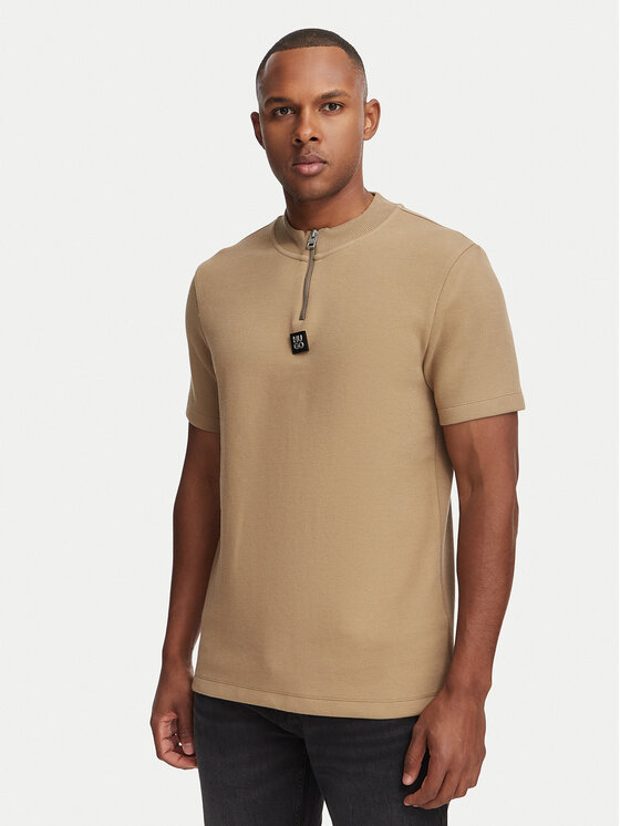 HUGO HUGO Camiseta Dabi 50563018 Beige oscuro Regular Fit