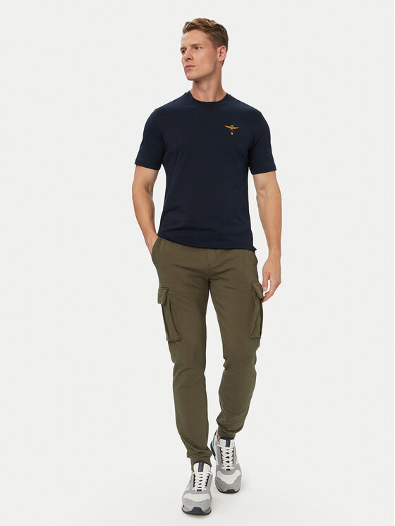 Aeronautica Militare Aeronautica Militare Camiseta 262TS1580UJ00372 Azul marino Regular Fit