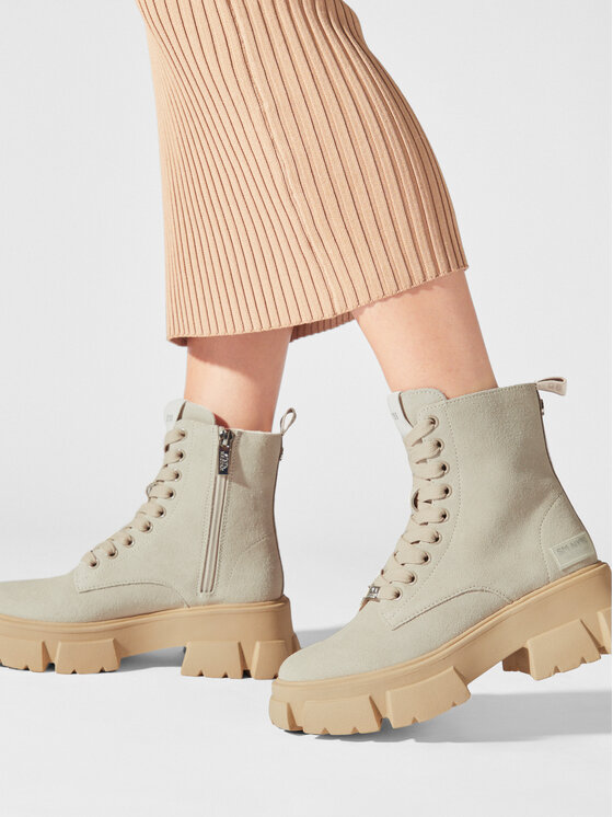 Steve Madden Turistická obuv Steve Madden Tanker Bootie SM11001261 SM11001261-846 Béžová