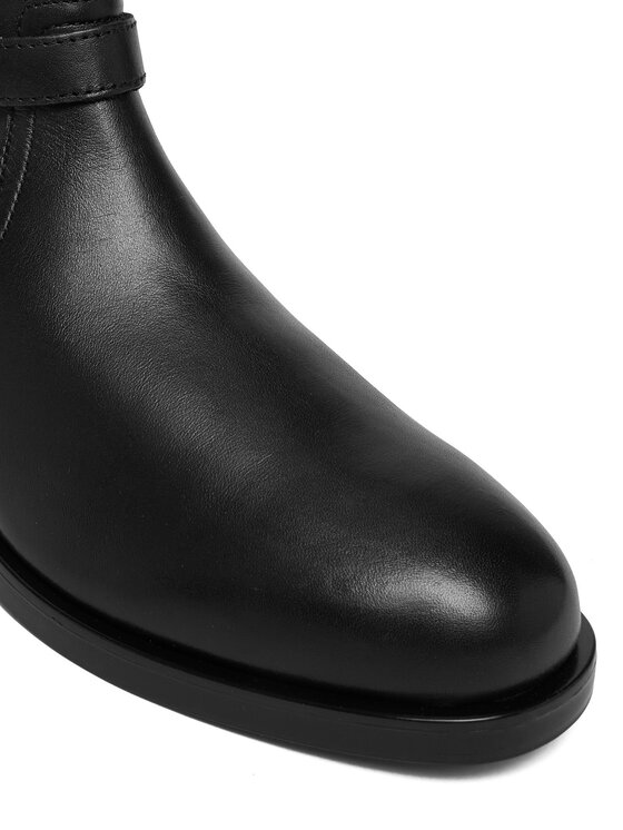 Tommy Hilfiger Aulinukai Tommy Hilfiger Th Buckle Riding Leather Bootie FW0FW08781 Juoda