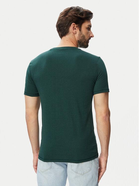 Guess Guess Футболка M2YI72 I3Z14 Темно-зелений Slim Fit