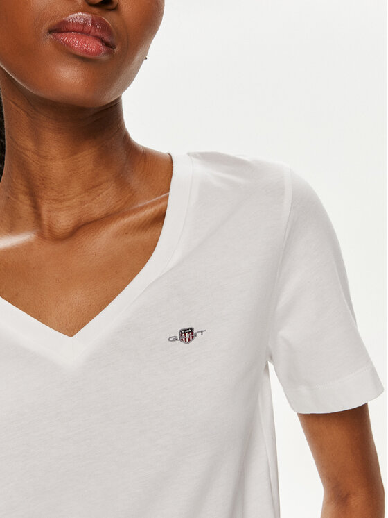 Gant Gant T-shirt Shield 4200750 Bianco Regular Fit