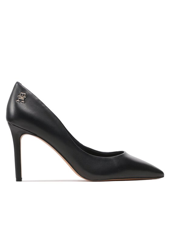 Tommy Hilfiger Magassarkú Tommy Hilfiger Th Pointy Feminine Pump FW0FW07000 Fekete