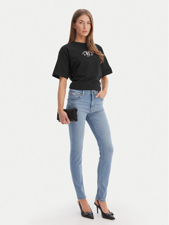 Guess Jeans Guess Jeans Футболка W6RI20 K8HM0 Чорний Oversize