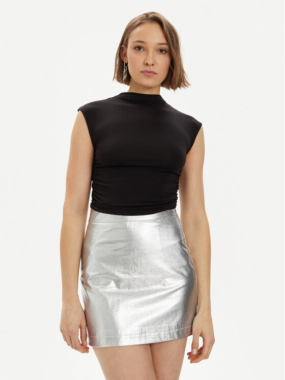 Gina Tricot Gina Tricot Marškinėliai 20883 Juoda Slim Fit