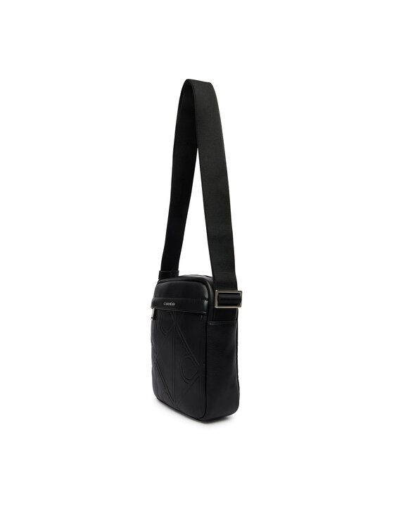 Calvin Klein Bandolera Calvin Klein Emblem Aop Emboss Reporter LV04D3331G Negro