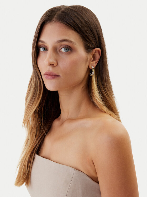 Guess Naušnice Guess JUBE05 505JW Zlatá