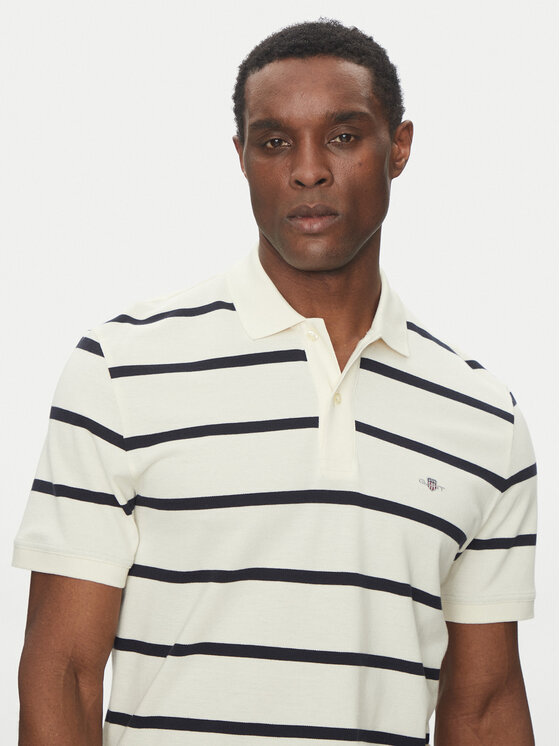 Gant Gant Polo majica 2014022 Écru Regular Fit