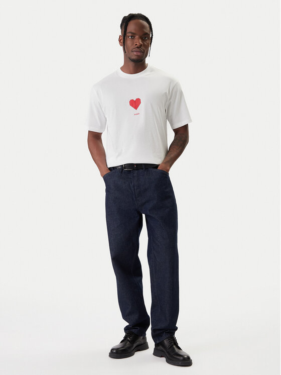 HUGO HUGO Camiseta Dalentin 50553429 Blanco Relaxed Fit