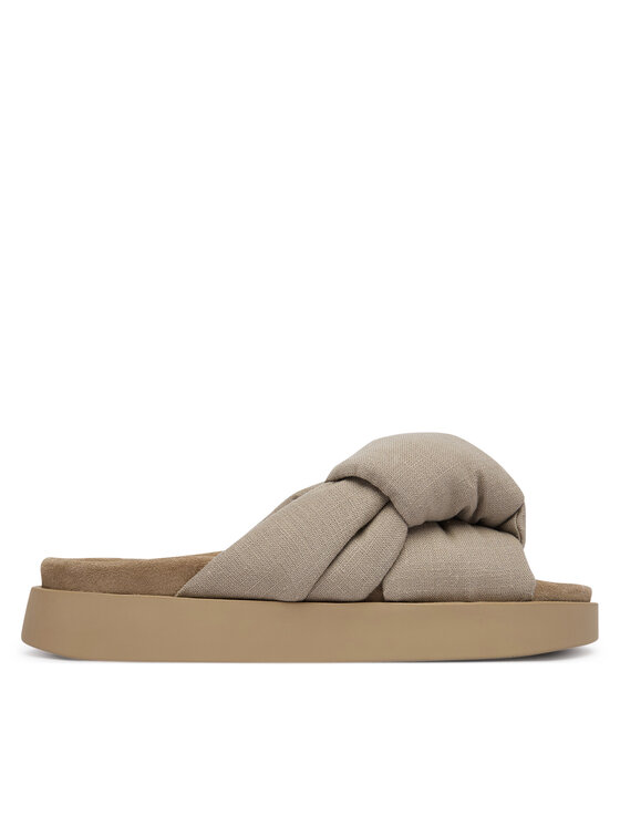 Inuikii Шльопанці Inuikii Oversized Linen Knot 1004.003.0171.250 Бежевий