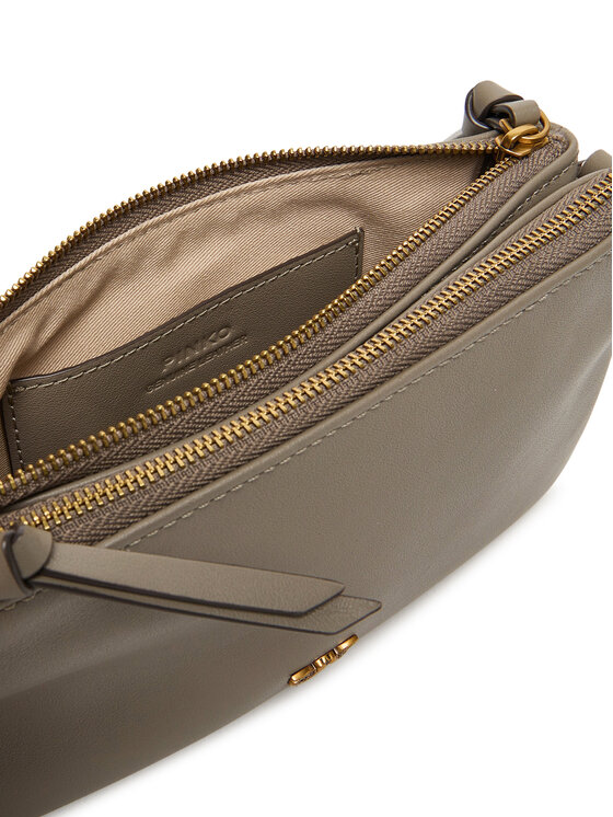 PINKO Сумка PINKO Double Mini Al 25-26 PLTT 105359 A0QO Сірий