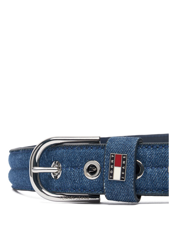 Tommy Jeans Sieviešu josta Tommy Jeans Denim Cool 3.5 AW0AW18046 Zils
