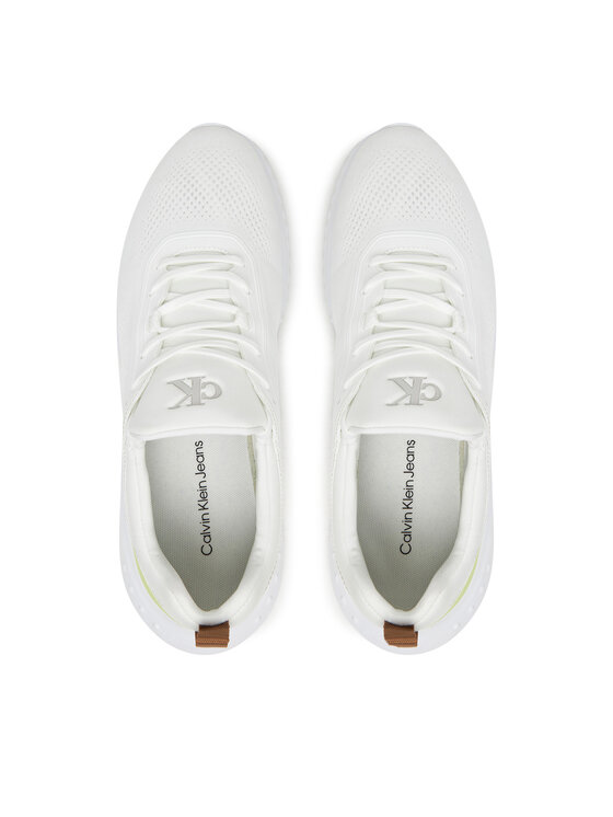 Calvin Klein Jeans Sneakers Calvin Klein Jeans Eva Runner Tech Knit YM0YM01293 Alb