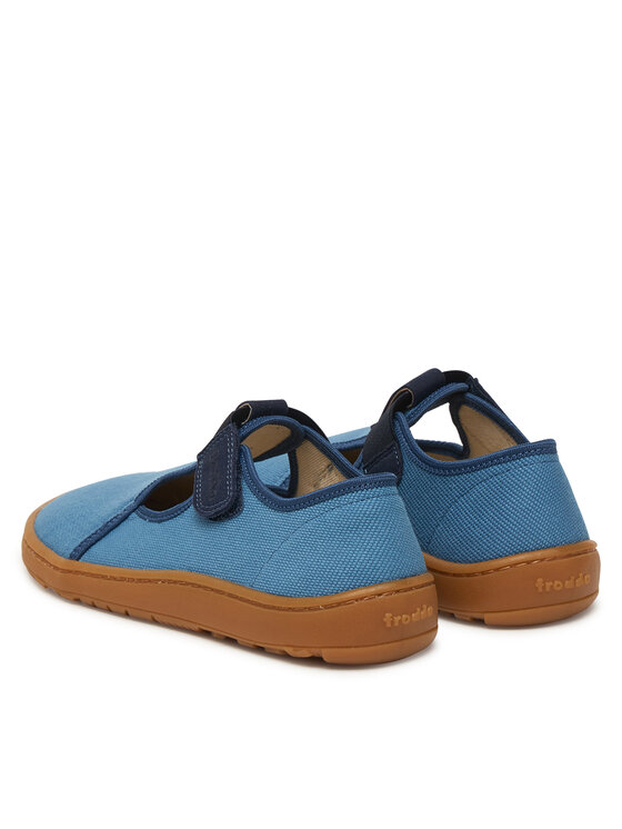 Froddo Тапочки Froddo Barefoot Canvas T-Bar G1700439-1 D Голубий