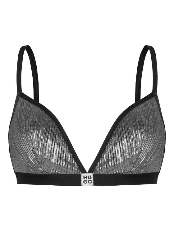 HUGO HUGO Bralette Plisse 50549909 Plata