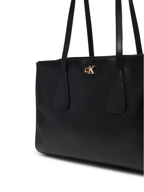 Calvin Klein Дамска чанта Calvin Klein Ck Medium Work Tote LV04F3442G Черен