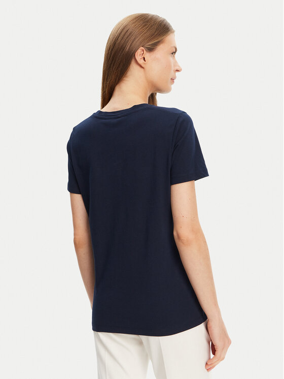 Tommy Hilfiger Tommy Hilfiger Majica Script WW0WW47210 Mornarsko modra Regular Fit