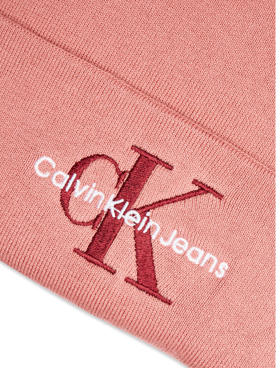 Calvin Klein Căciulă Calvin Klein Mono Logo Embro K60K612668 Roz