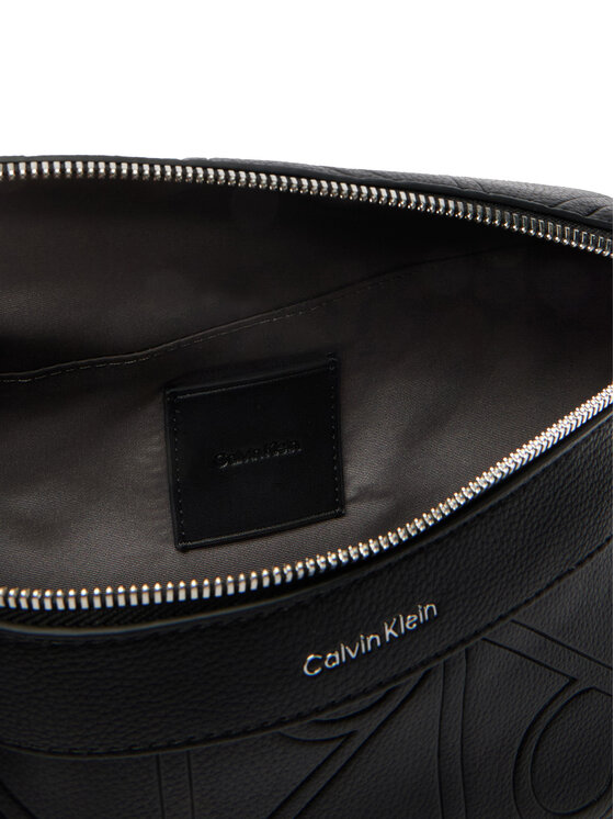Calvin Klein Τσαντάκι Μέσης﻿ Calvin Klein Emblem Aop Emboss Waistbag LV04D3332G Μαύρο